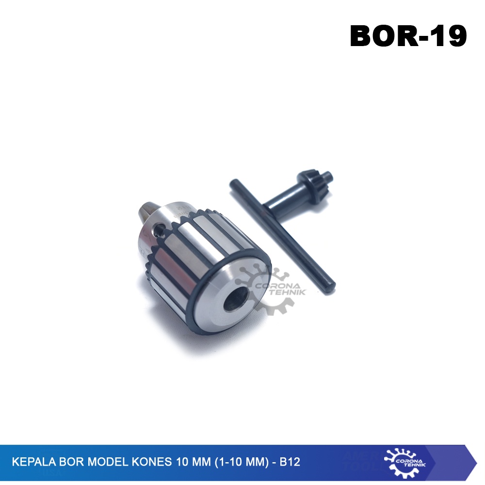 B12- Kepala Bor Model KONES 10 mm (1-10 mm)