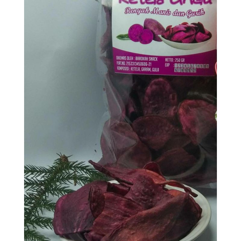 

keripik ketela ungu