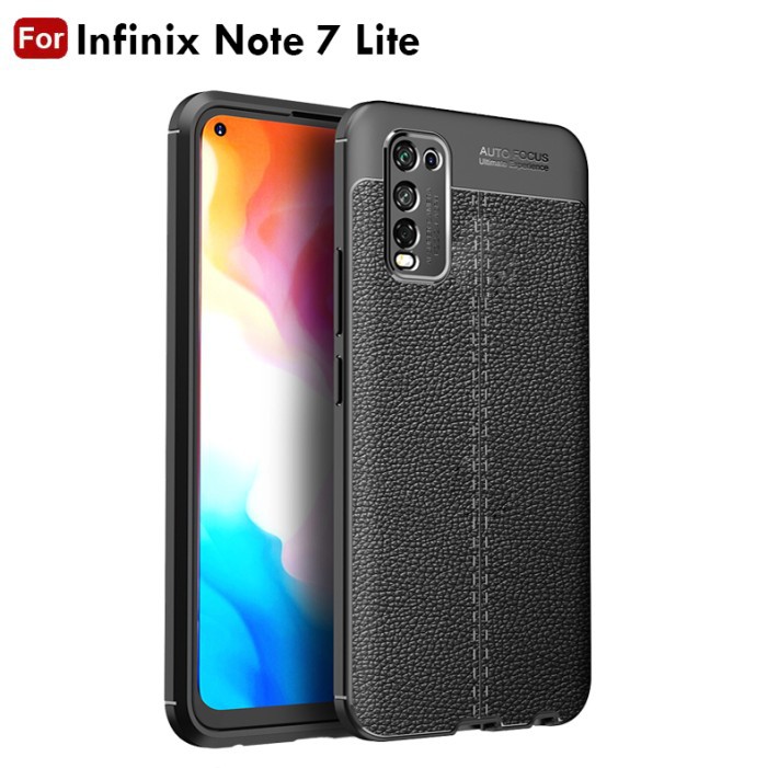 LEATHER CASE INFINIX NOTE 7 - NOTE 7 LITE - TPU AUTO FOCUS SOFTCASE