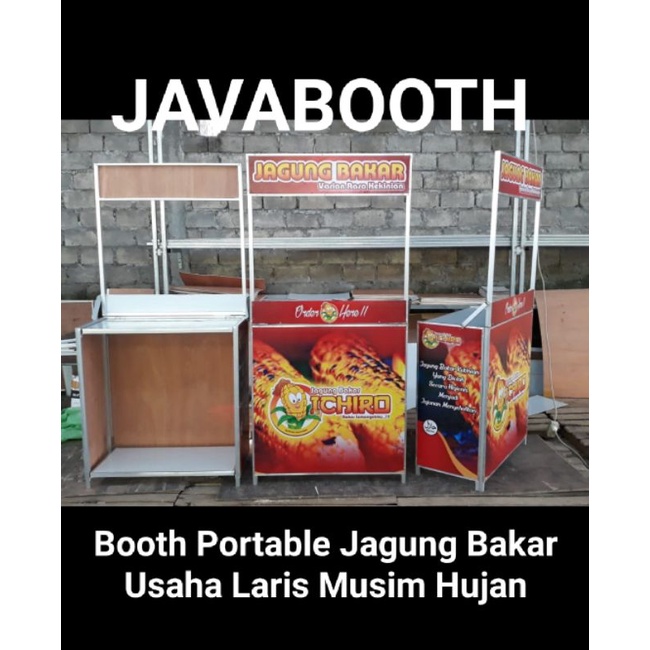 Booth Portable / Gerobak  Lipat / 100x85x40cm Jumbo Bahan Alumunium Model Lipat