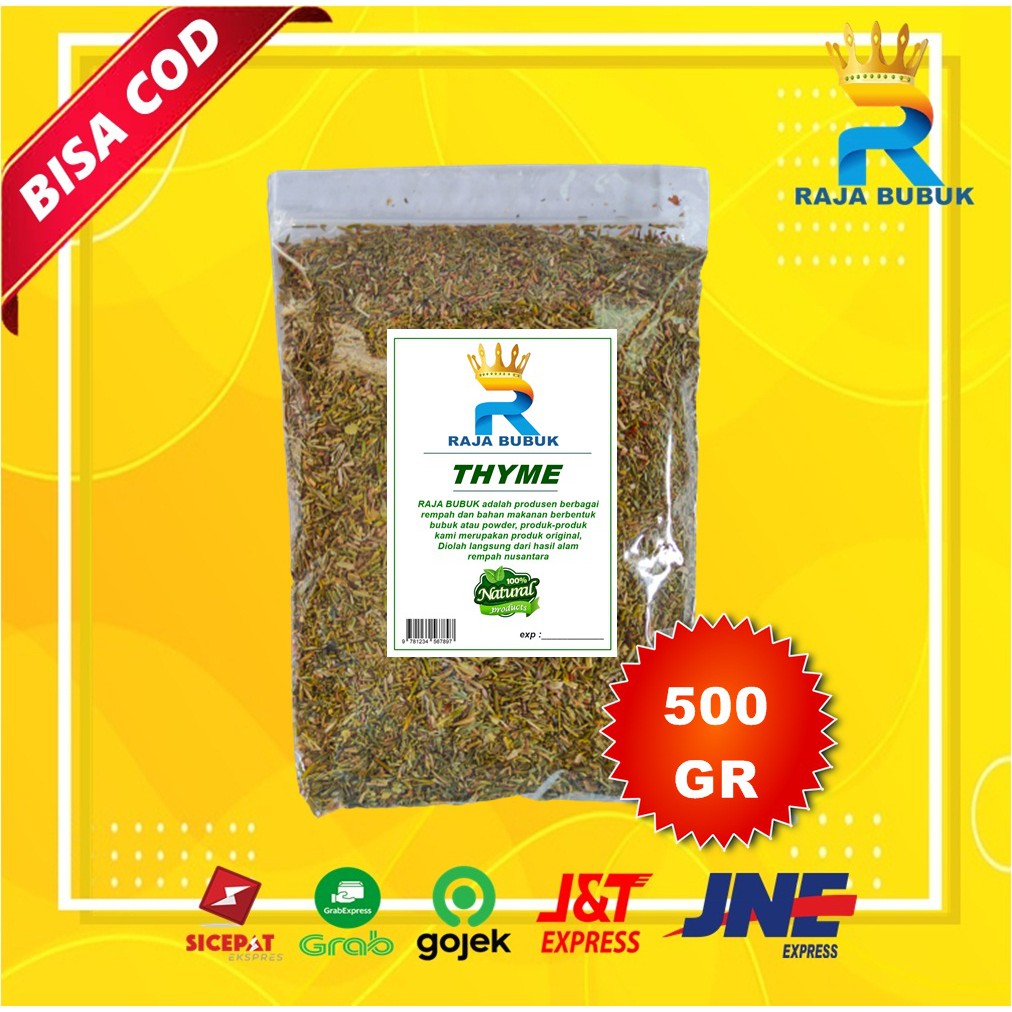 

THYME ASLI KUALITAS PREMIUM RAJA BUBUK ISI 500 GRAM