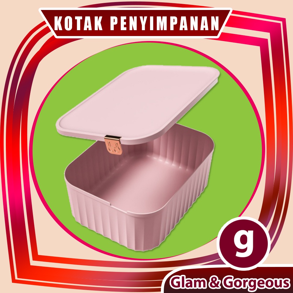 Kotak Penyimpanan Pakaian Serbaguna dengan Tutup Tempat Organizer Storage Box - USB005A