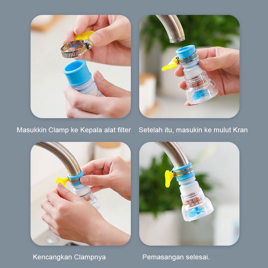 Jual Filter air Kran Batu ion 360 derajat Saringan Kran Filter Kran