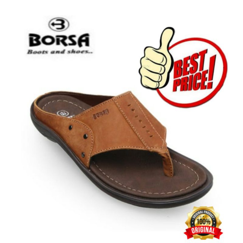 SANDAL PRIA DEWASA KULIT ASLI - BORSA SUWARROW ORIGINAL