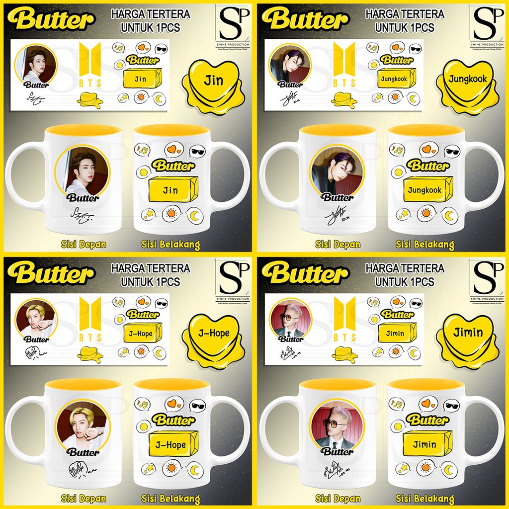 Gelas BTS Butter Mug BTS