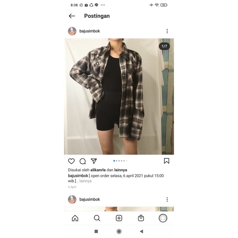 black number flannel