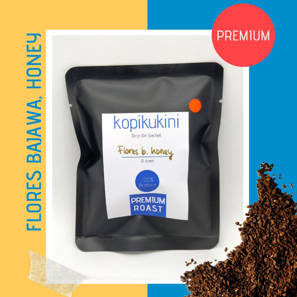 

KOPI ARABIKA FLORES PREMIUM BUBUK DRIP ON COFFEE ISI 2 SACHET, SINGLE ORIGIN ARABICA KOPI SASET