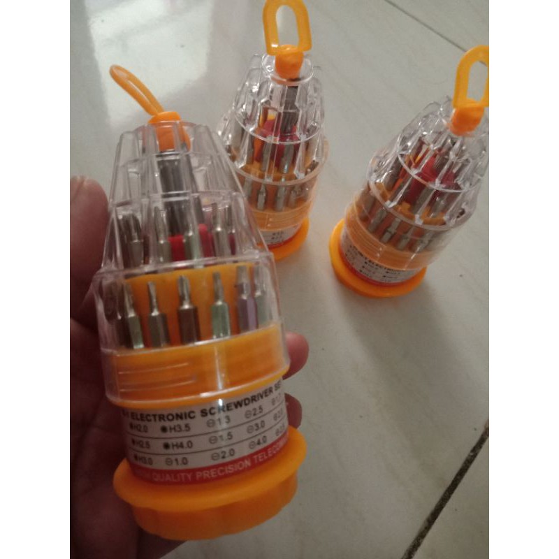 OBENG SET 31 IN 1 - OBENG SET TELUR - OBENG MINI SERVICE  HP KUAT MURAH