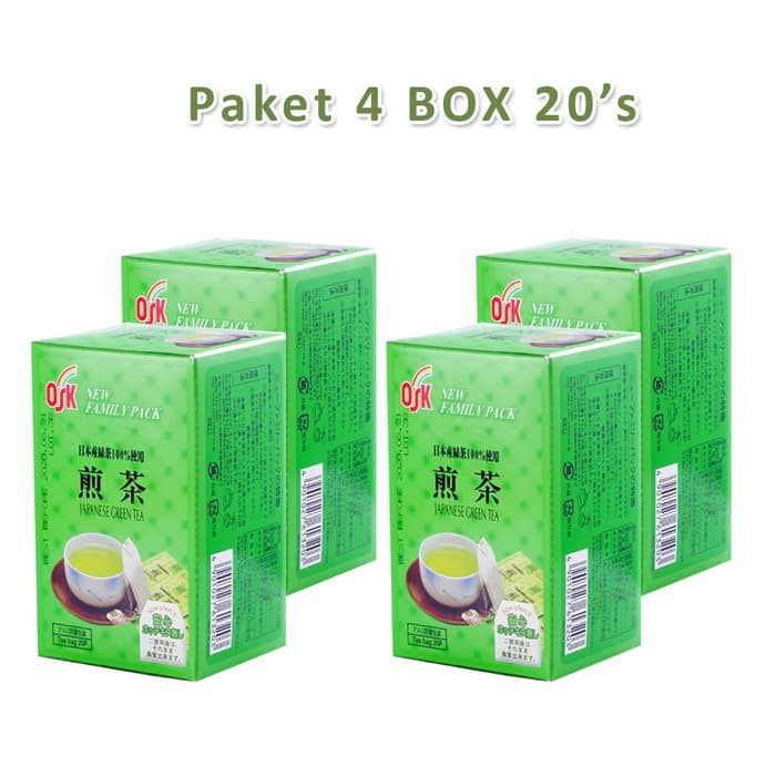 

OSK Japanese Green Tea 20's paket 4 box