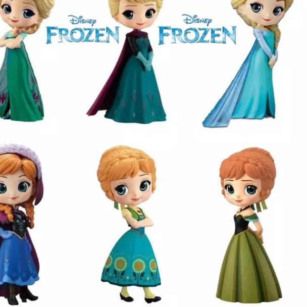 ● Action Figure Qsposket Anna Elsa Frozen - Frozen Dress ➷