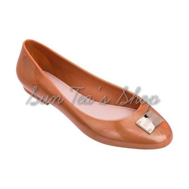 Authentic Melissa Doll IV Ad Bronze Flat Shoes Sz38