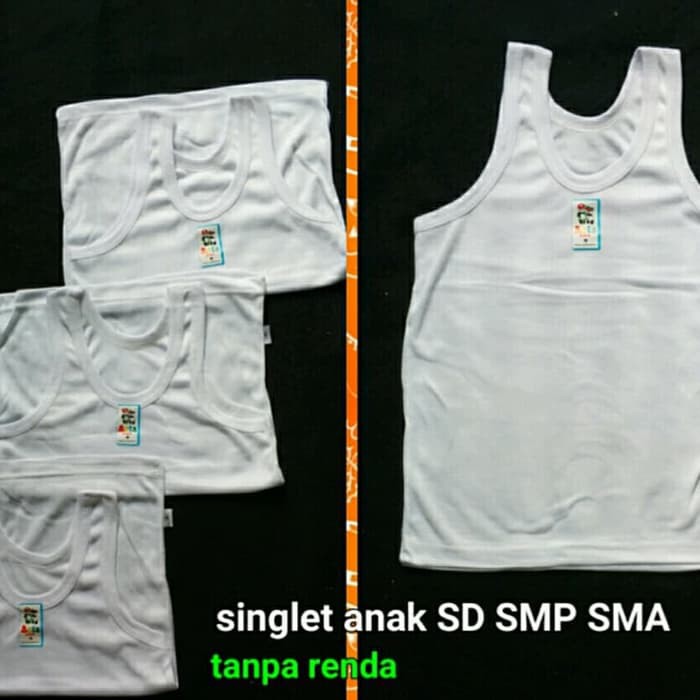 Singlet Anak Remaja SD, SMP Bahan Katun - Merk Golden Nick