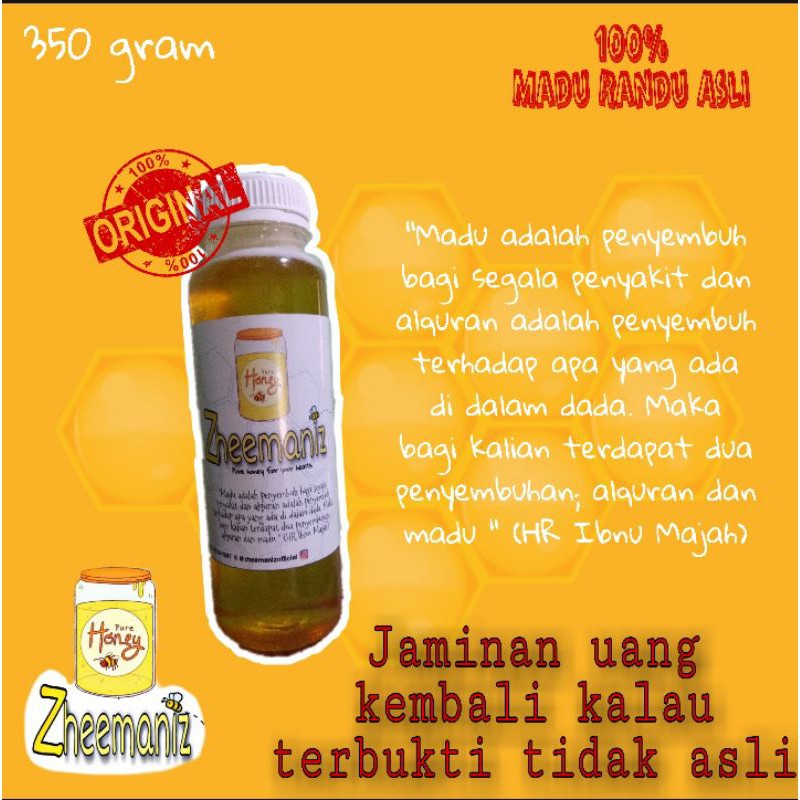 

Madu Randu Asli 350 gram (Nektar bunga Randu)