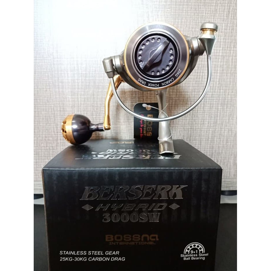 Dijual Berserk Hybrid SW 3000 Reel Pancing Bossna  Limited