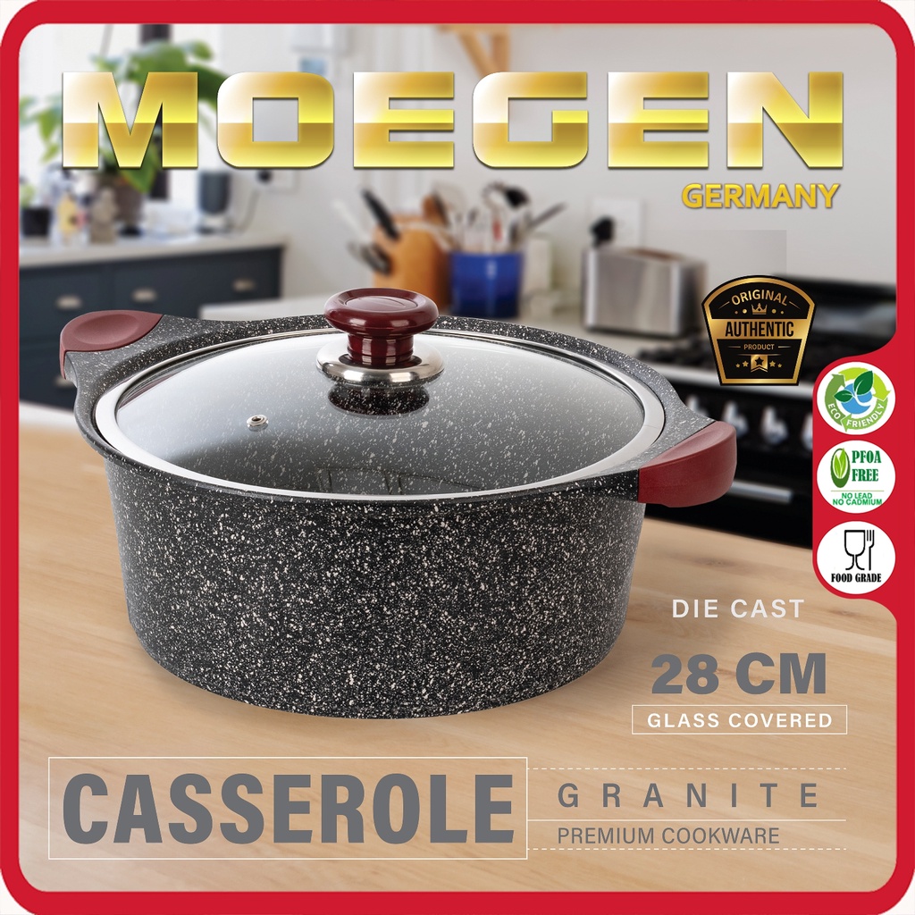 ORIGINAL MOEGEN Germany casserole / stock pot 28cm granite series