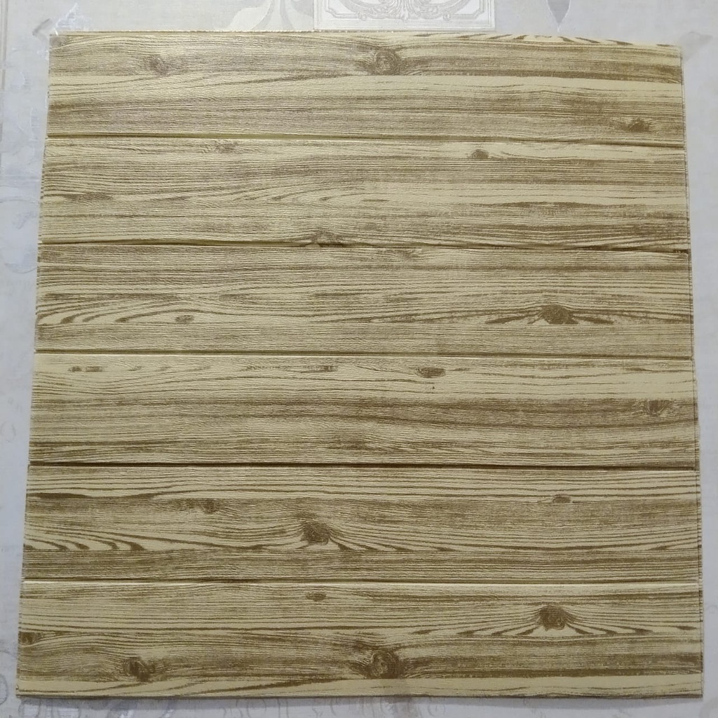 Wallfoam Dinding 3D Foam Serat / Motif Kayu 5mm
