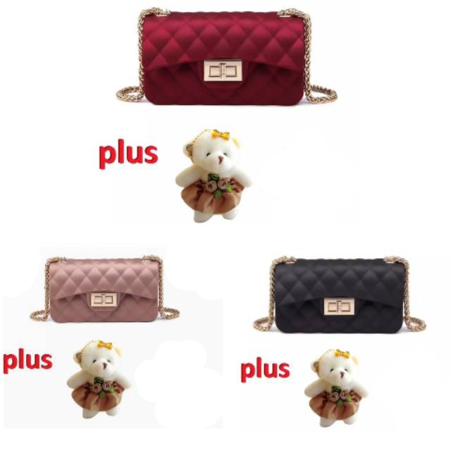 Tas Jelly Import Jakarta Dove Matte Murah Fashion Remaja Wanita Dewasa Mewah Cantik Slingbag