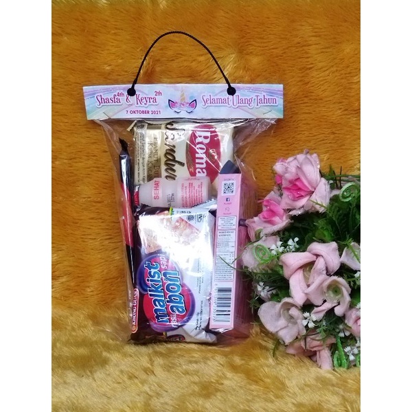 

tas ulang tahun / souvenir custom desain suka suka