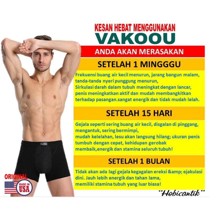 Celana Dalam VitAlitas Pria Boxser Pem Besar Kejantanan Pria Celana Kesehatan Vakoou