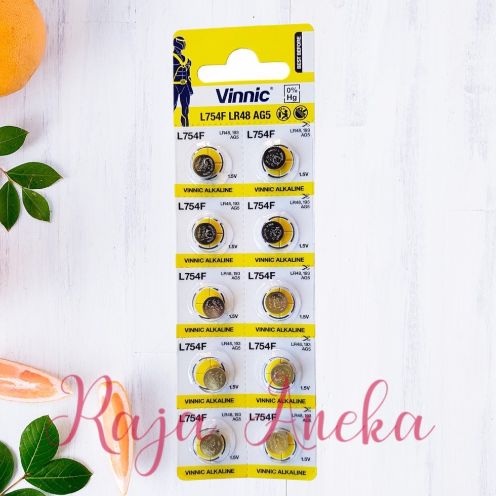 ORIGINAL VINNIC AG5 LR48 L754F HEARING AID ALAT DENGAR KUALITAS BAGUS BATERAI KANCING 750 754 ag 5