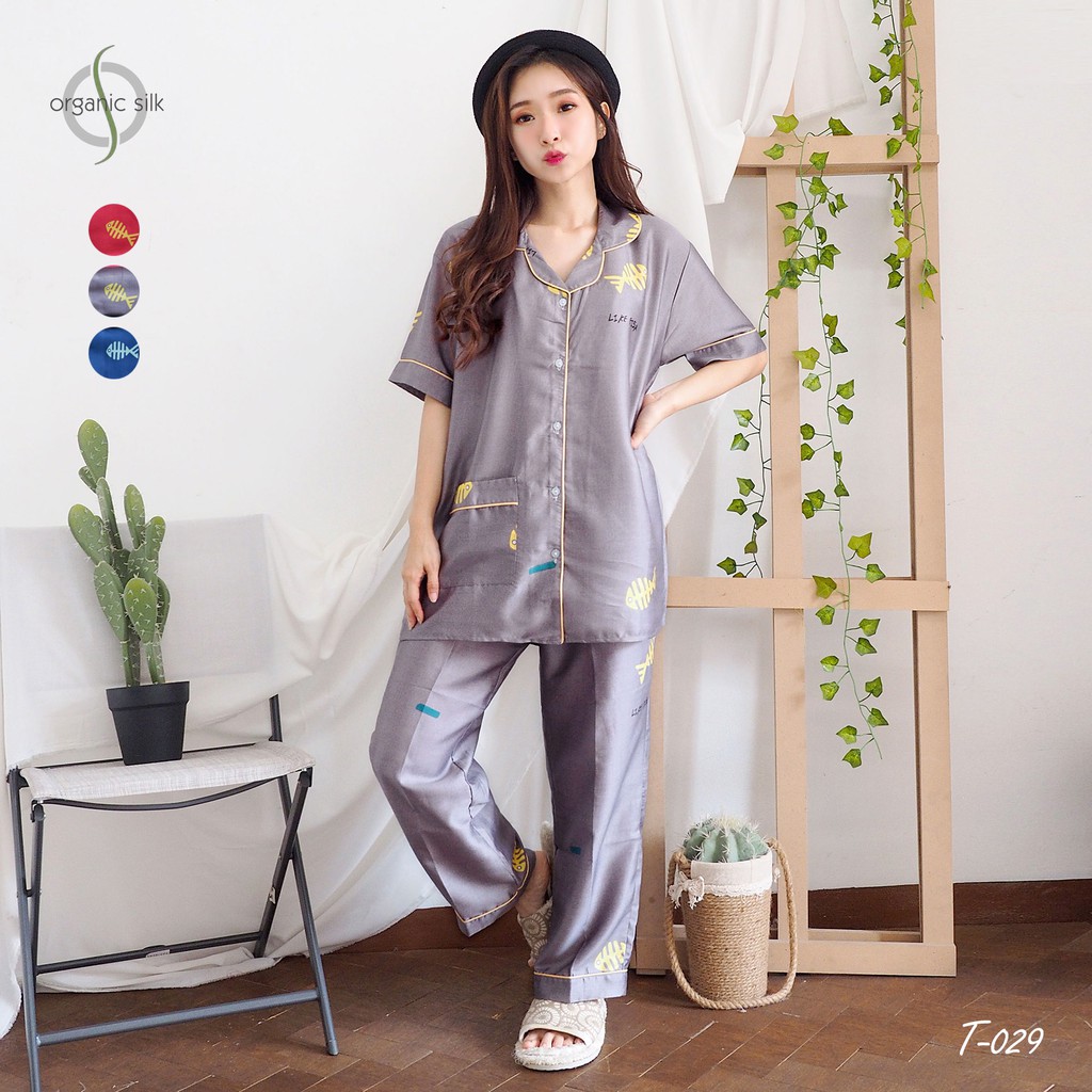  Baju  Tidur GREET Model  T 029 PP Kerah Shopee  Indonesia