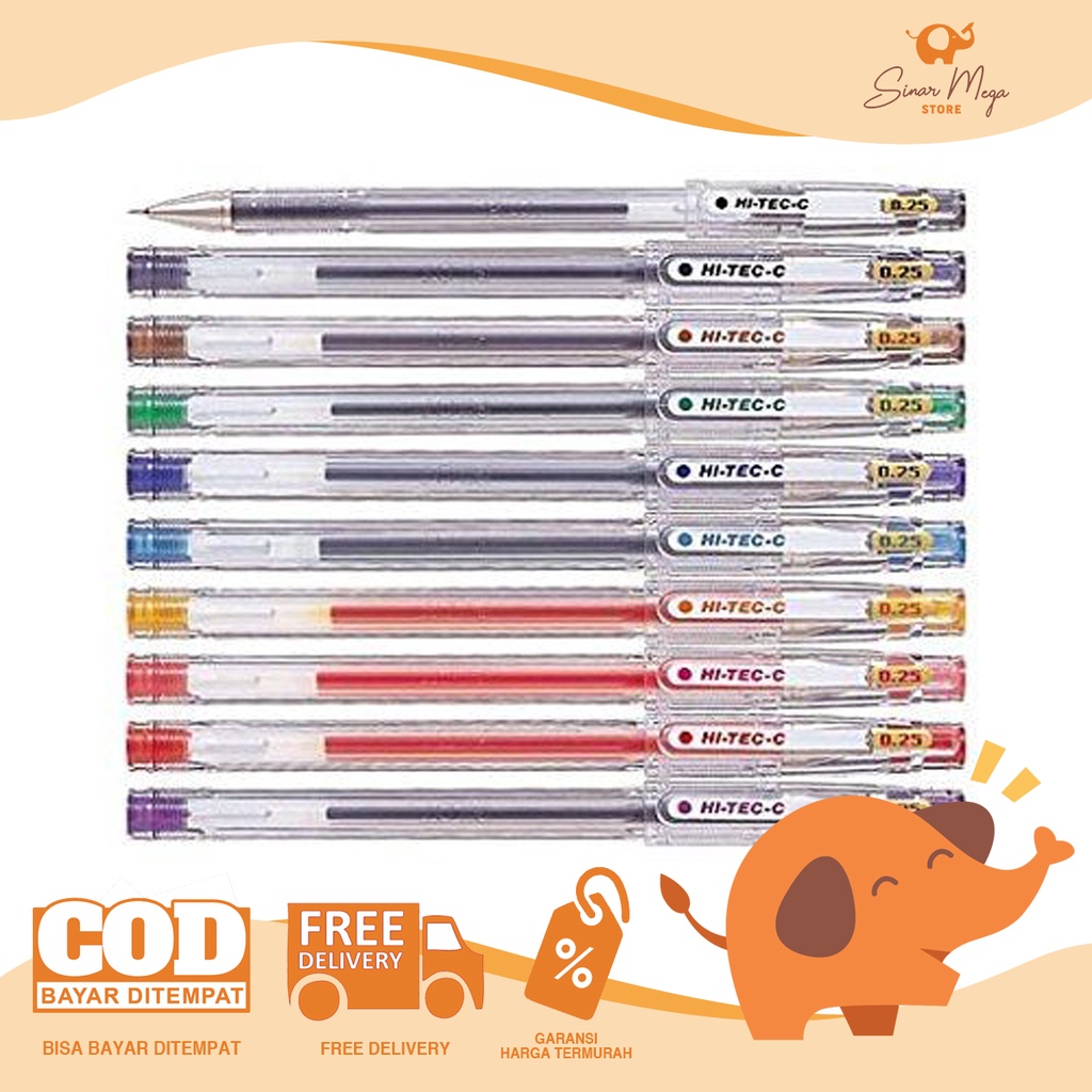 Pilot Pulpen Hi Tec 0.25mm / Hi-Tec-c Hi Tech