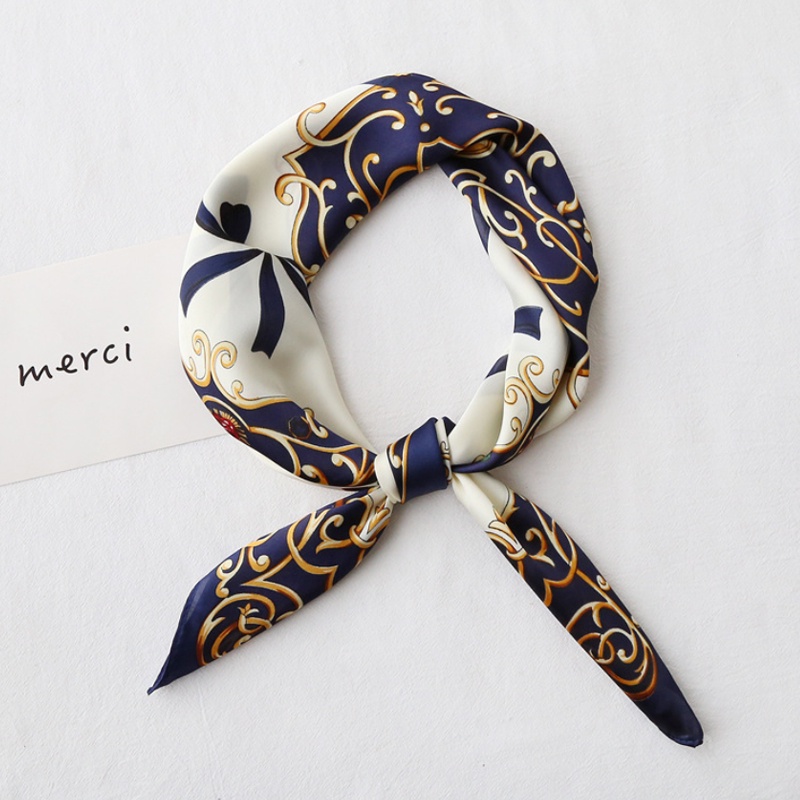 &quot;Irene&quot; 70x70 cm scarf, Scarf Leher, Scarf Tas, Bahan High Grade Silk Immitation