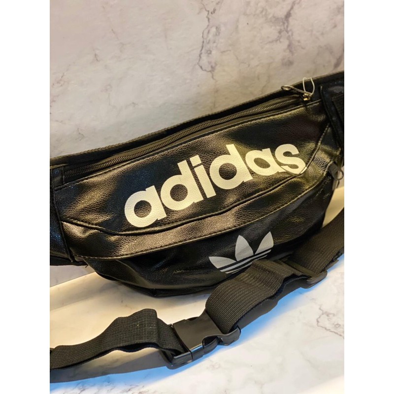 ADIDAS WAISTBAG KULIT BLACK EDITION