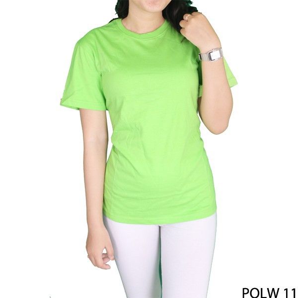 Kaos Polos Wanita Pendek - Oneck / Basic Tshirt Oneck 100% Cotton Combed - POL (COMB)