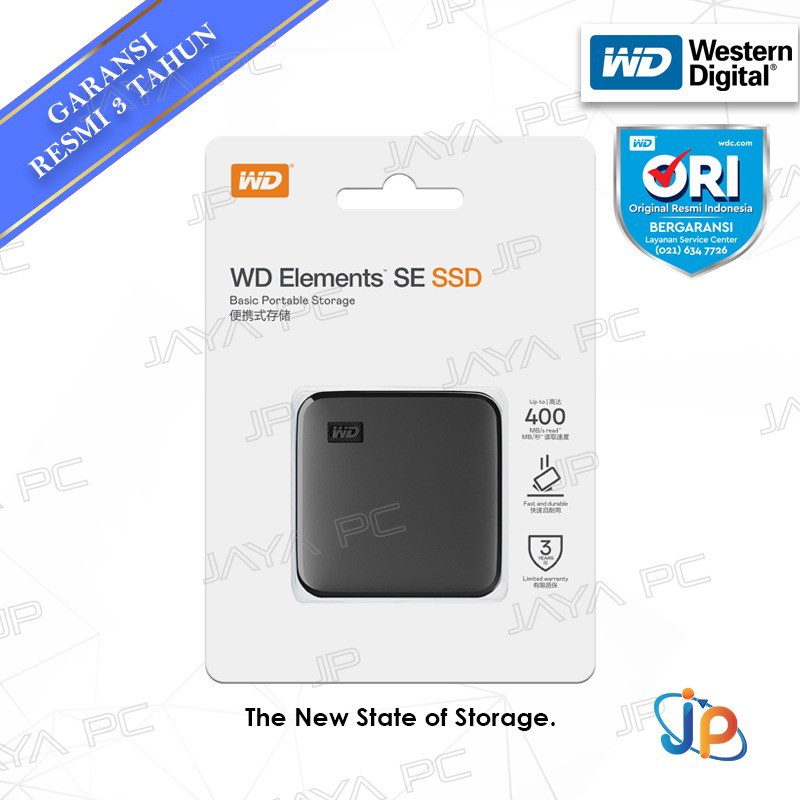 WD Elements SE SSD External Portable 2TB USB 3.0 - WD SSD 2 TB