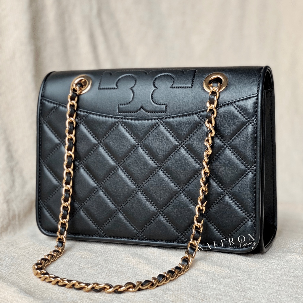 Jual Tory Burch Savannah Convertible Shoulder bag / Black Indonesia