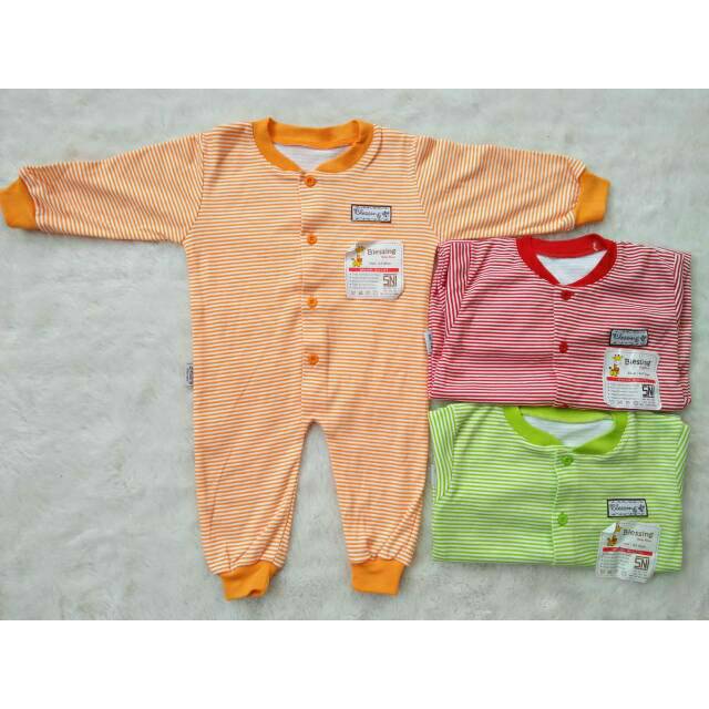 SNI Baju Bayi Newborn Salur , Baju Bayi Tangan Panjang dan Pendek , Perlengkapan Bayi Baru Lahir