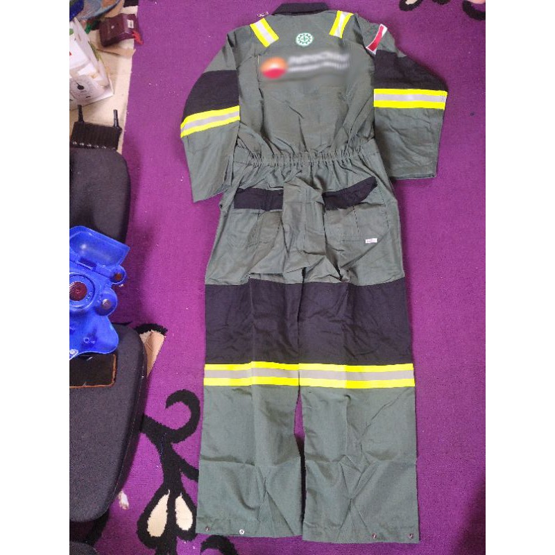 coverall covrol werpak wearpack katelpak katelpack br-shield hijau