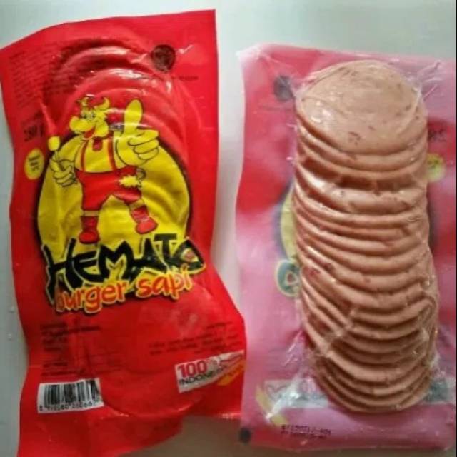 

Hemato beef burger sapi mini isi 20 + 1 slice 280 gram