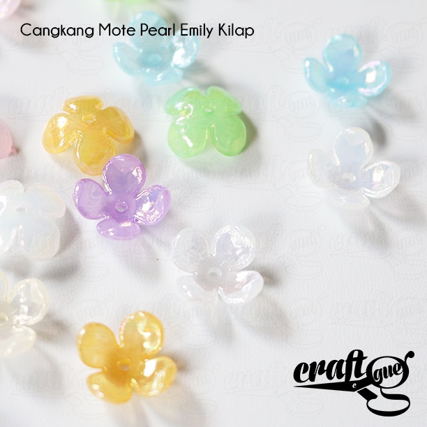 Cangkang Mote Pearl Kelopak Emily Kilap