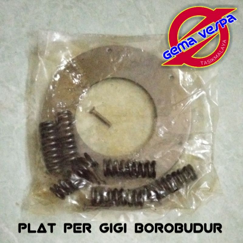 Plat per gigi borobudur vespa PX