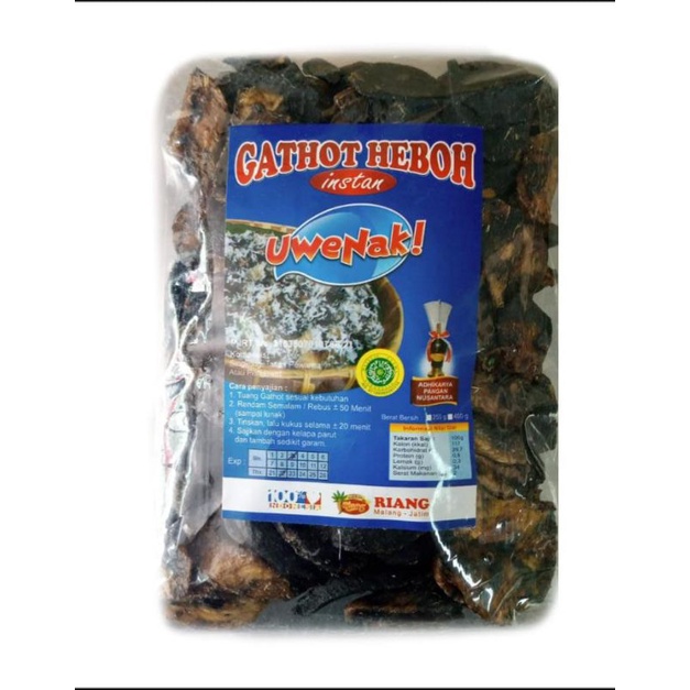 

gatot heboh gathot instan uwenak asli cemilan malang 400 gr