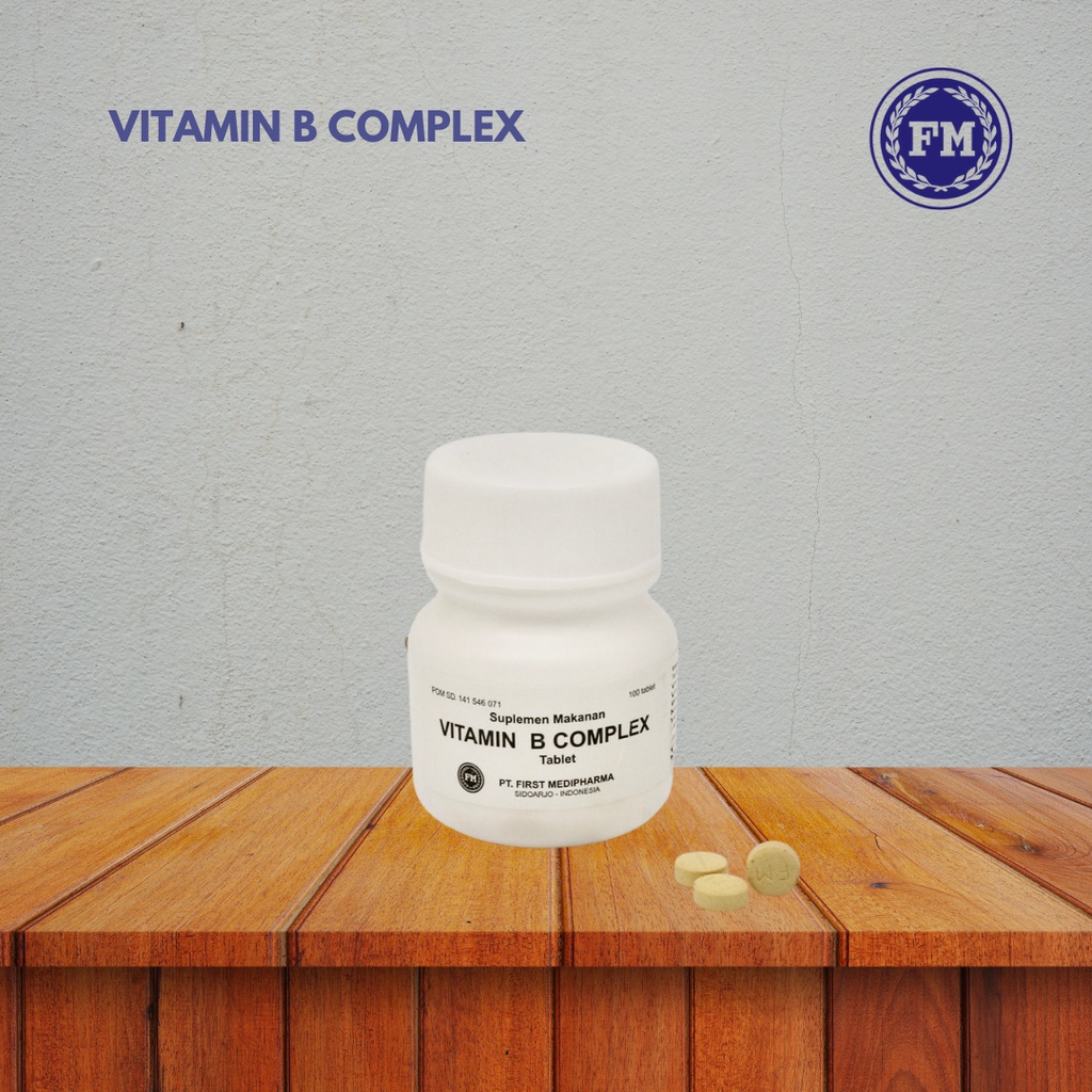 Jual Vitamin B complex suplemen neurotropik saraf dan sel darah 100