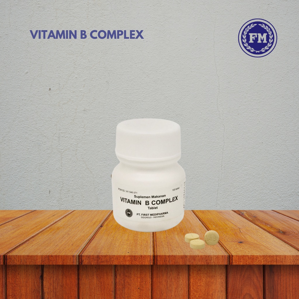 Jual Vitamin B Complex Suplemen Neurotropik Saraf Dan Sel Darah 100 ...