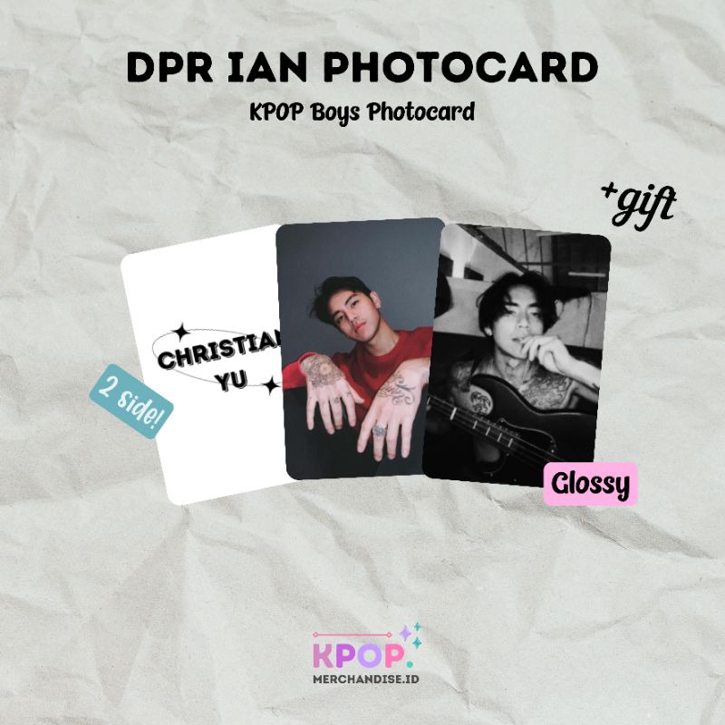 CHRISTIAN YU / DPR IAN PHOTOCARD UNOFFICIAL KPOP BOYS