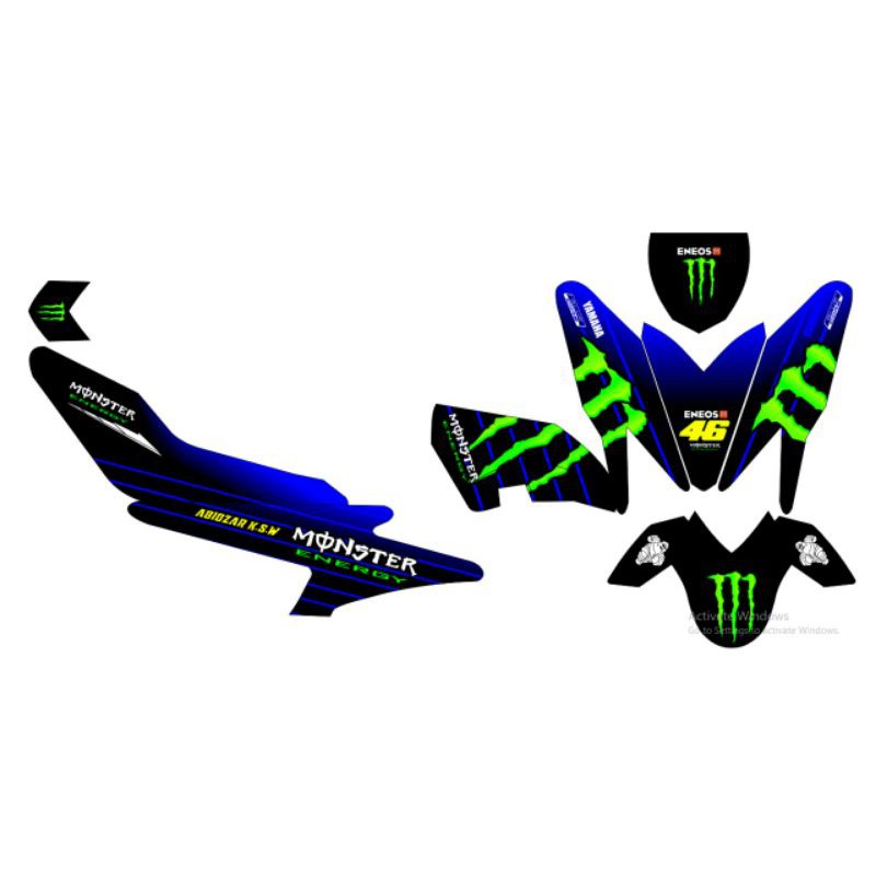 DECAL STIKER STICKER AEROX MONSTER