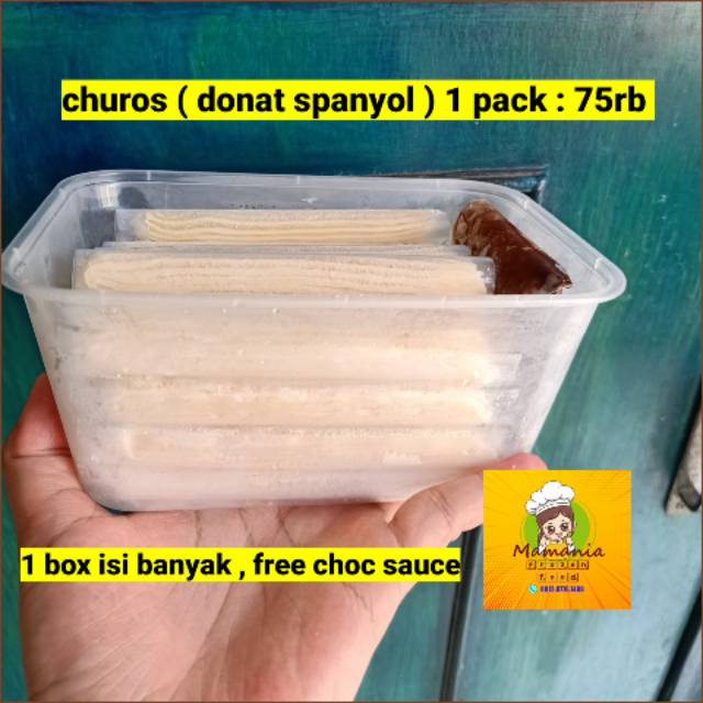 

Churos frozen dgn saus coklat