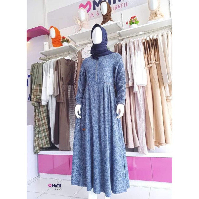 Gamis CIZETA Dark Blue || Mutif Damoza Upmore