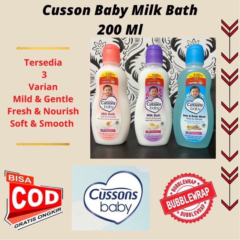 Cusson Baby Milk Bath 100+100 Ml