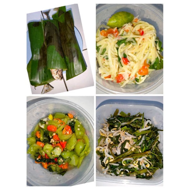

ikan bakar tumis kangkung racca mangga dabu