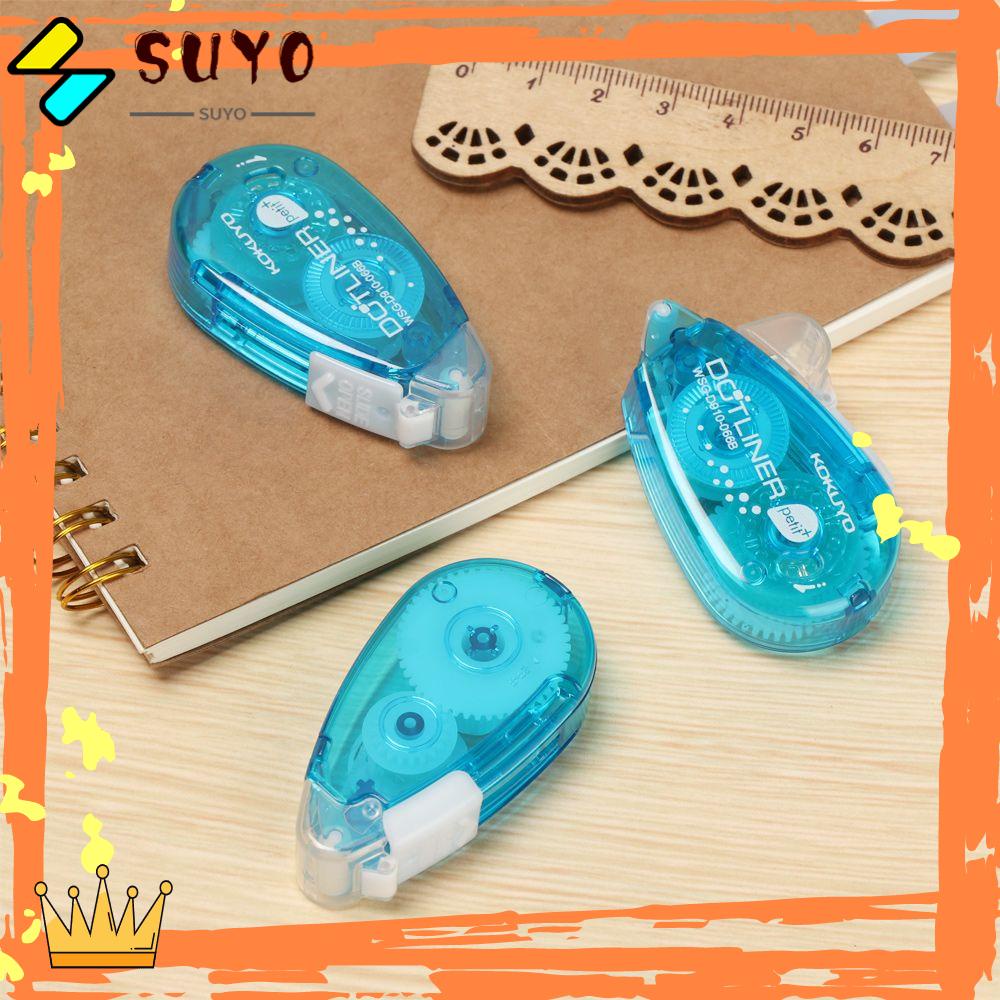 SUYOU Practical Dots Stick Roller Lovely Glue Tape Dispenser Double Sided Adhesive Creative Refillable Scrapbooking Decor Stationery Office Supplies