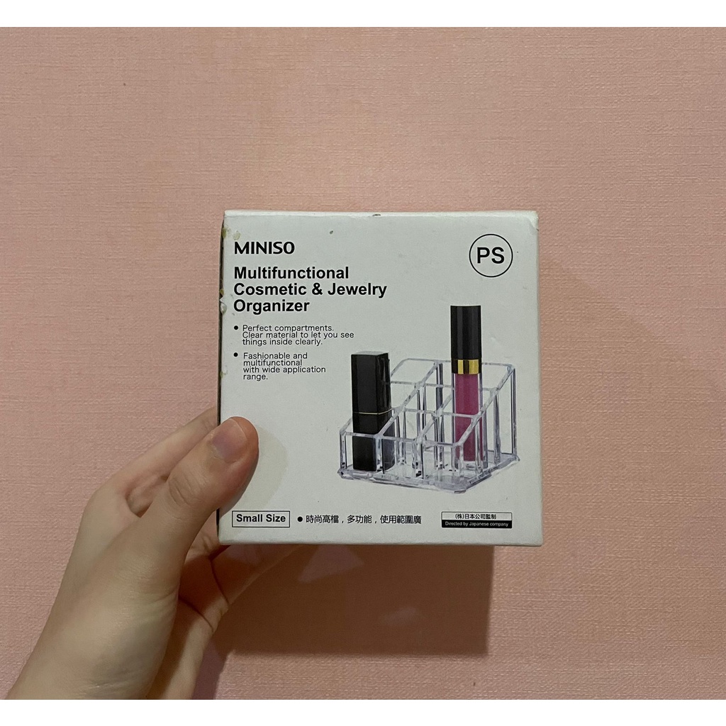 MINISO Multifunctional Cosmetic & Jewelry Organizer Small Size. Rak Akrilik MINISO