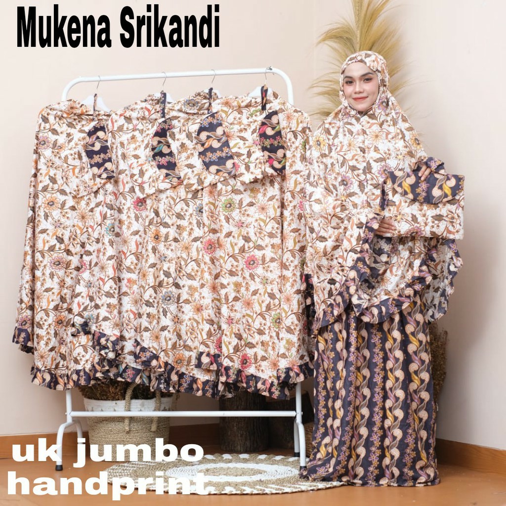Mukena Batik Srikandi || Mukena Motif Batik || Mukena Katun Rayon