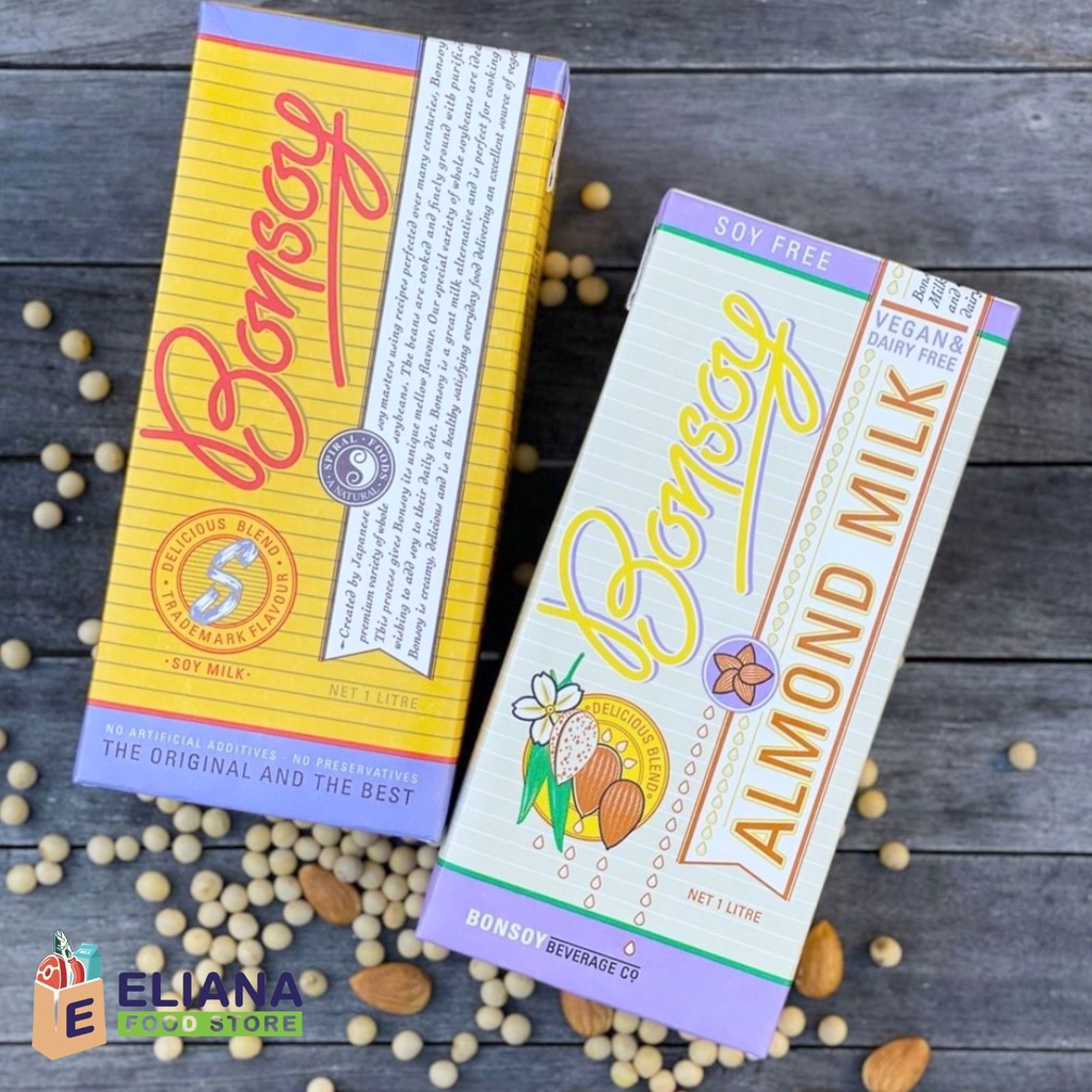 Jual BONSOY SOY MILK / BONSOY ALMOND MILK 1 L / SUSU ALMOND SUSU KACANG