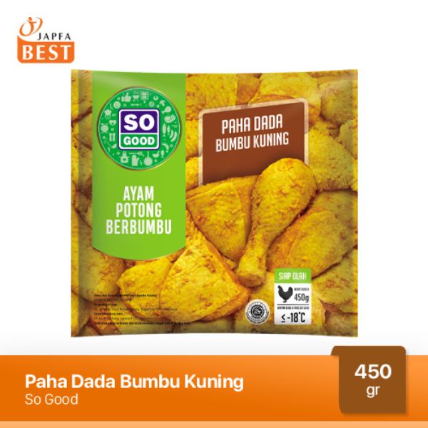 

so good paha dada bumbu kuning 450 g | ayam | frozen food